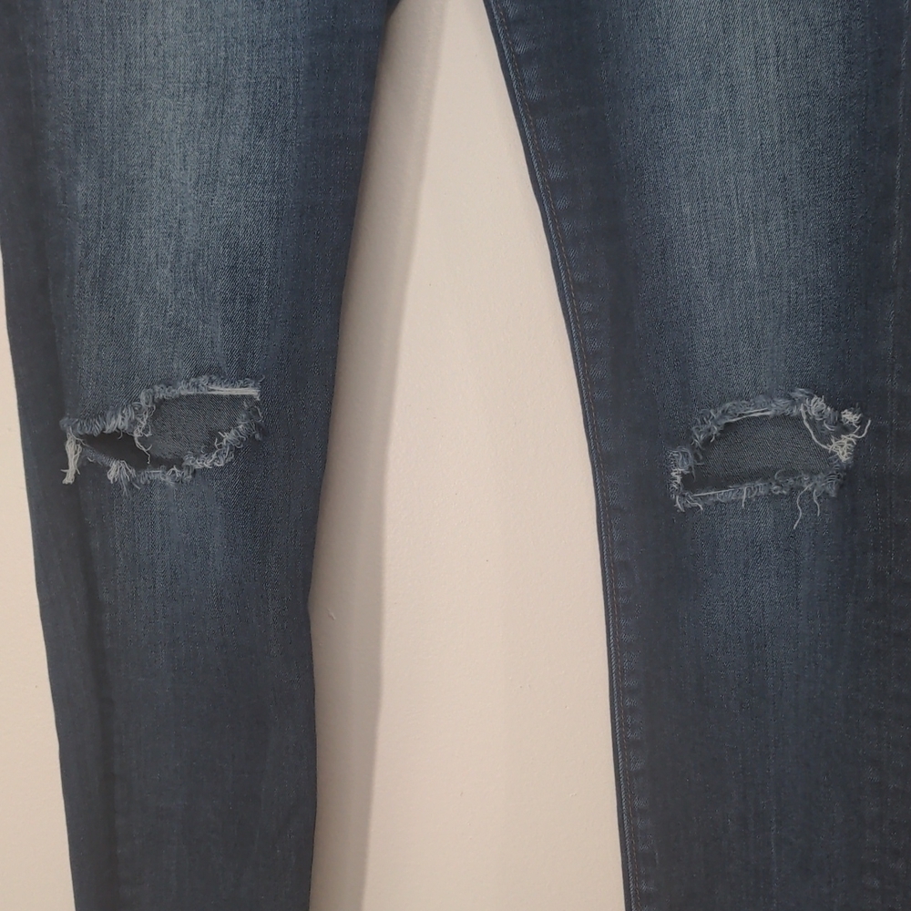TRUE religion Halle Mid Rise Super Skinny Distressed Jeans 28 - Picture 3 of 9